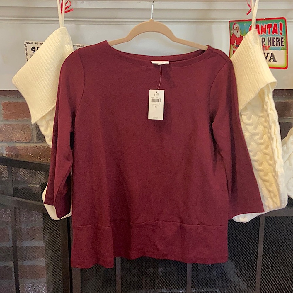 NWT J Jill Ponte Holiday top S